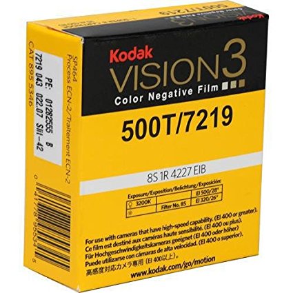Kodak VISION3 500T/7219 Color Negative Film, SP464 Super 8 Cartridge, 50' Roll
