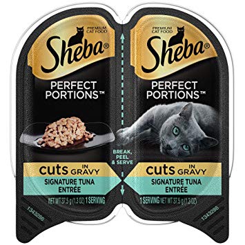 Sheba Perfect PORTIONS Cuts in Gravy Entrée Wet Cat Food - Seafood