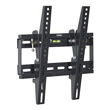 VonHaus 17-37.5" Tilt TV Wall Mount Bracket with Built-In Spirit Level for LED, LCD, 3D, Curved, OLED, Plasma, Flat Screen Televisions - Super Strong 75kg Weight Capacity