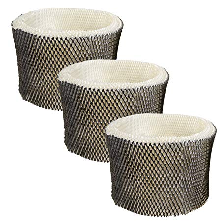 HQRP 3-Pack Wick Filter for Honeywell HEV680 HEV685 Series HEV-680B HEV680B HEV-680W HEV680W HEV685B HEV685W Humidifiers, HC-14 HC-14N Filter E Replacement Coaster