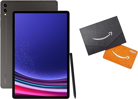 SAMSUNG Galaxy Tab S9  Plus 12.4” 256GB   $100 Amazon Gift Card, WiFi 6E Android Tablet, Snapdragon 8 Gen 2 Processor, AMOLED Screen,S Pen, IP68 Rating, US Version,2023,Graphite