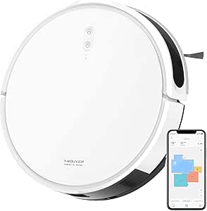 dreame Trouver M1 Robot Vacuum and Mop Combo, 4500Pa Suction Power, SoF LiDAR Navigation, Compact Body, Compatible with Alexa/Google Home/Siri, Perfect for Hard Floors, Carpets, and Pet Hair