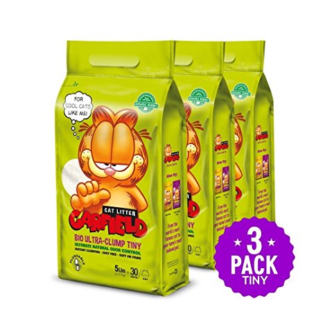 Garfield Cat Litter, Tiny Grains, Flushable, 15 lbs