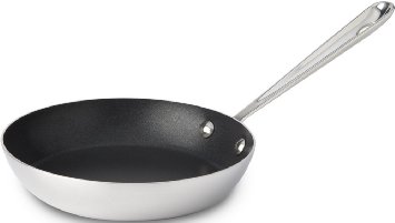 All-Clad 4106NSR2 Stainless Steel Tri-Ply Bonded Dishwasher Safe PFOA-free Non-stick French Skillet / Cookware, 7-Inch, Silver