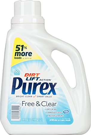 Purex Ultra Concentrated Liquid Detergent, Unscented, 75 Fluid Ounce
