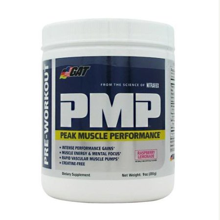 GAT PMP Peak Muscle Performance Next Generation Pre Workout Powder for Intense Performance Gains Raspberry Lemonade 30 Servings
