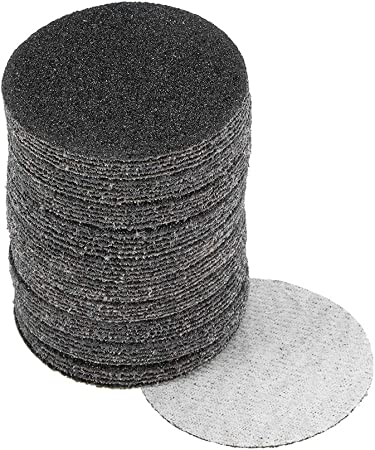 uxcell 2-Inch Hook and Loop Sanding Disc Wet/Dry Silicon Carbide 60 Grit 50 Pcs