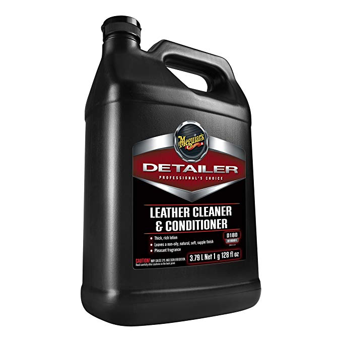 MEGUIAR'S Cleaner & Conditioner – Leather Treatment Cleans and Restores – D18001, 1 gal, 128. Fluid_Ounces