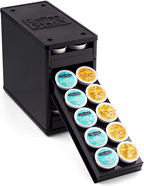 YouCopia CoffeeStack 40 K-Cup Cabinet Organizer, One Size, Black