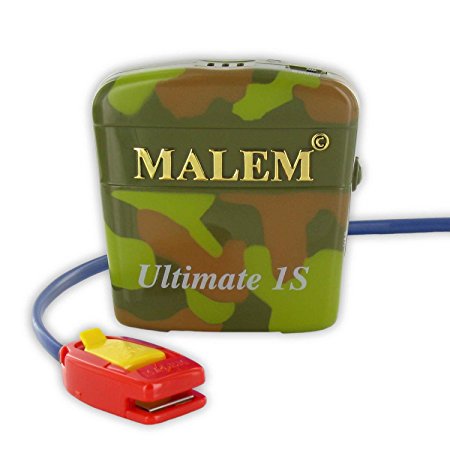 Malem Ultimate Selectable Bedwetting Alarm with Vibration - Camouflage
