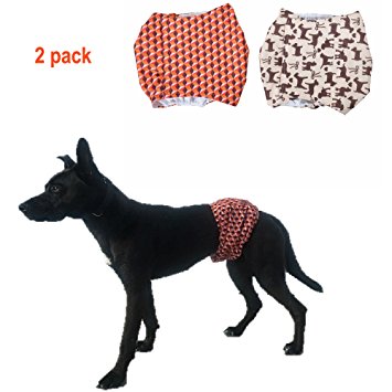 Brooke's Best Belly Bands for Male Dogs Washable- 2 pack