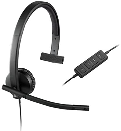 Logitech USB H570e Corded Single-Ear Headset (981-000570)