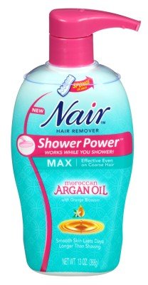 Nair Shower Power Max with Moroccan Argan Oil, 13 oz