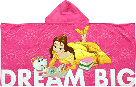 Jay Franco Dream Cotton Hooded Towel, Beauty and The Beast