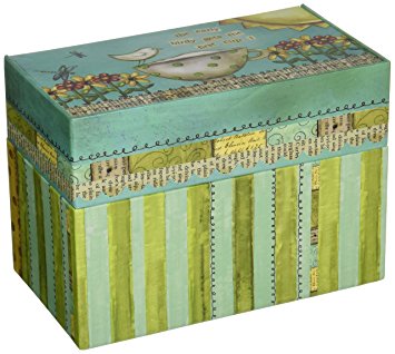 Lang Artisan Recipe Card Box with Recipe Cards, Color My World