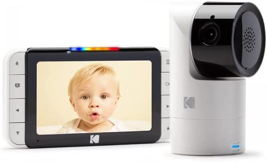 Kodak C525 Smart Video Baby Monitor with Motorised PT Camera, 5-Inch Size