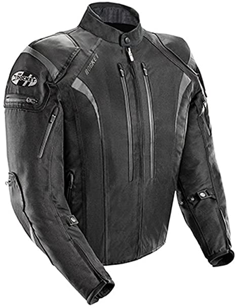 Joe Rocket 1651-5002 Atomic Men's 5.0 Textile Motorcycle Jacket (Black, Small)