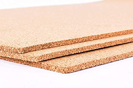 Fine Grain Cork Sheets 12in X 36in X 1/8in-3 Pack