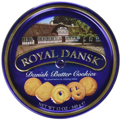 Royal Dansk Danish Butter Cookies 12 oz Tin