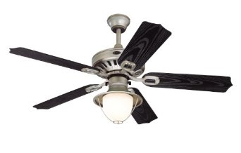 Westinghouse 7877920 Lafayette Single-Light 52-Inch Five-Blade Indoor/Outdoor Ceiling Fan, Antique Pewter with White Alabaster Glass