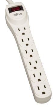 Tripp Lite 6 Outlet Surge Protector Power Strip 2ft Cord LIFETIME WARRANTY and 2500 INSURANCE TLP602