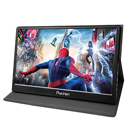 Portable HDMI Monitor,15.6 inch 1920x1080 Resolution with Dual HDMI Interface USB Powered Compatible PS3/PS4 XBOX360 Computer Laptop Raspberry pi 1 2 3,Prechen