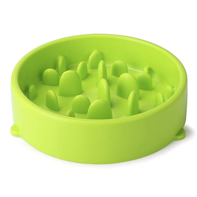 JASGOOD Dog Feeder Slow Eating Pet Bowl Eco-friendly Durable Non-Toxic Preventing Choking Healthy Design Bowl For Dog Pet