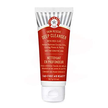 First Aid Beauty Skin Rescue Deep Cleanser with Red Clay, 2oz (Skin Rescue Deep Cleanser, 2oz)