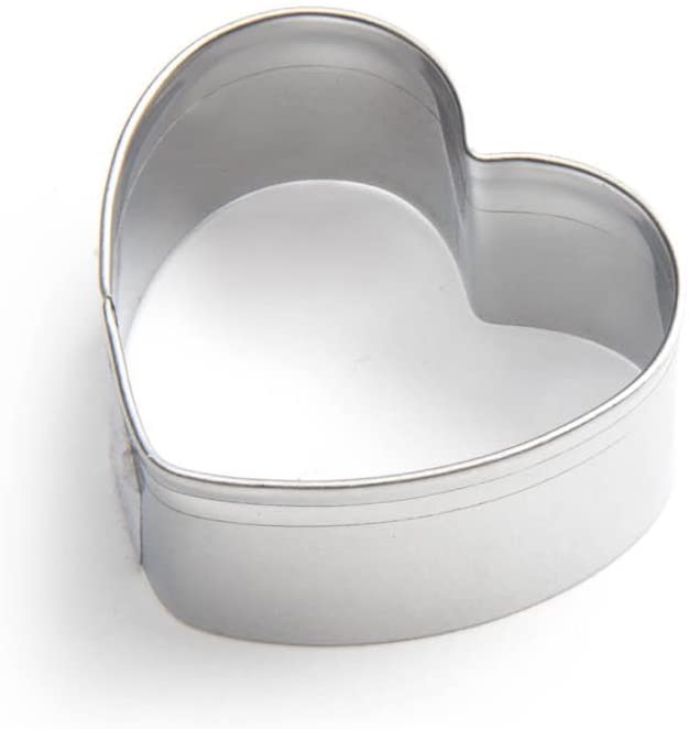 Fox Run Mini heart cookie cutter, 1 Inch, Silver