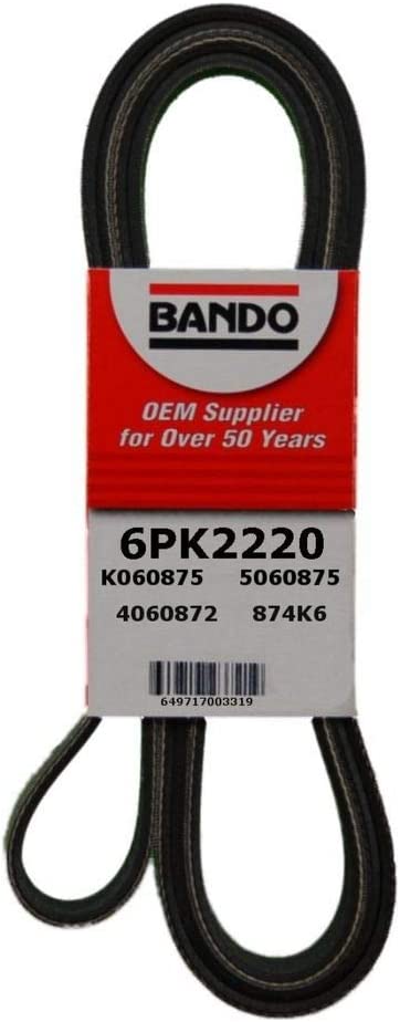 Bando USA 6PK2220 OEM Quality Serpentine Belt