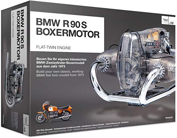 BMW R/90-S Flat Twin Airhead Engine Model Kit with Collector's Manual