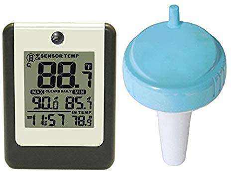 Ambient Weather Wireless 8-Channel Floating Pool and Spa Thermometer