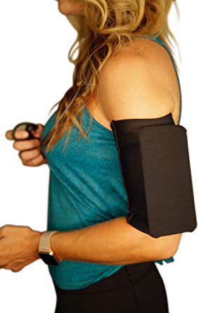 MÜV365 Ultimate Comfort iPhone X Running Armband Sleeve, Also Fits iPhone XR/XS/Max/8 Plus, Samsung Galaxy S9/S8/Plus, Google Pixel 2XL and All Plus Size Phones for Women and Men (Medium, Black)