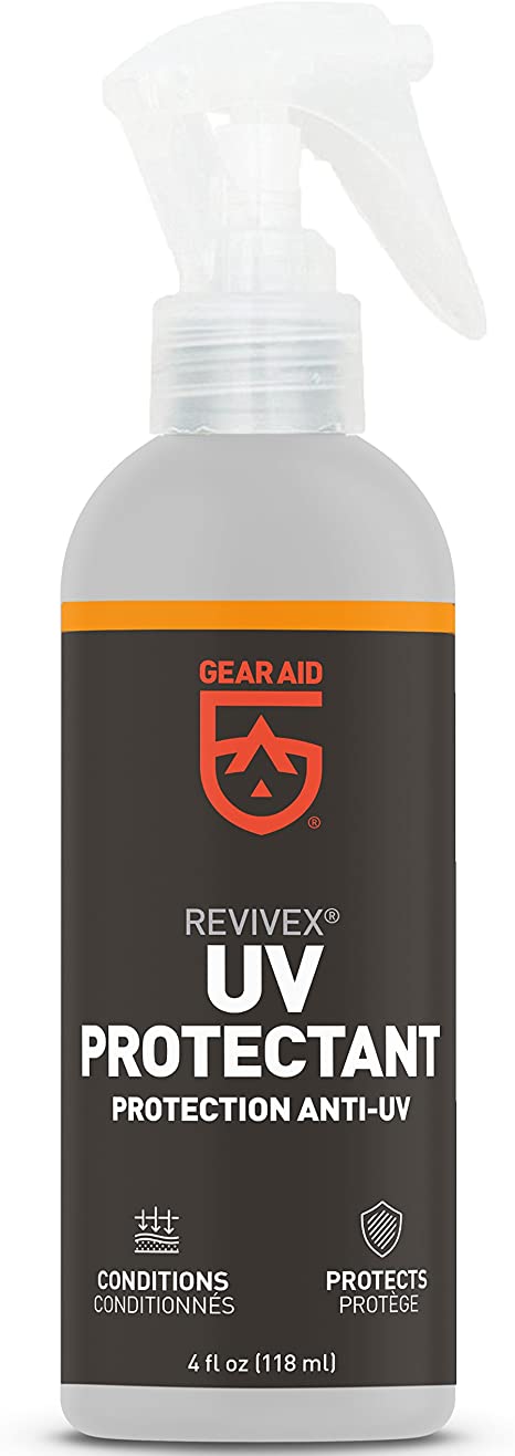 GEAR AID UV Protectant and Conditioner Spray for Plastic, Vinyl, Rubber and Nylon, 4 oz