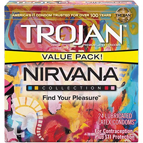 Trojan Nirvana Collection Variety Pack Condoms, 24 Count