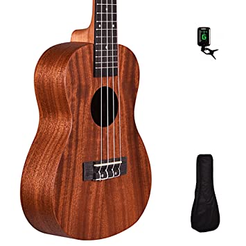 Kadence Tenor Size Ukulele 26inch Mahagony Wood Fluorocarbon strings with Bag and Tuner (Acoustic)