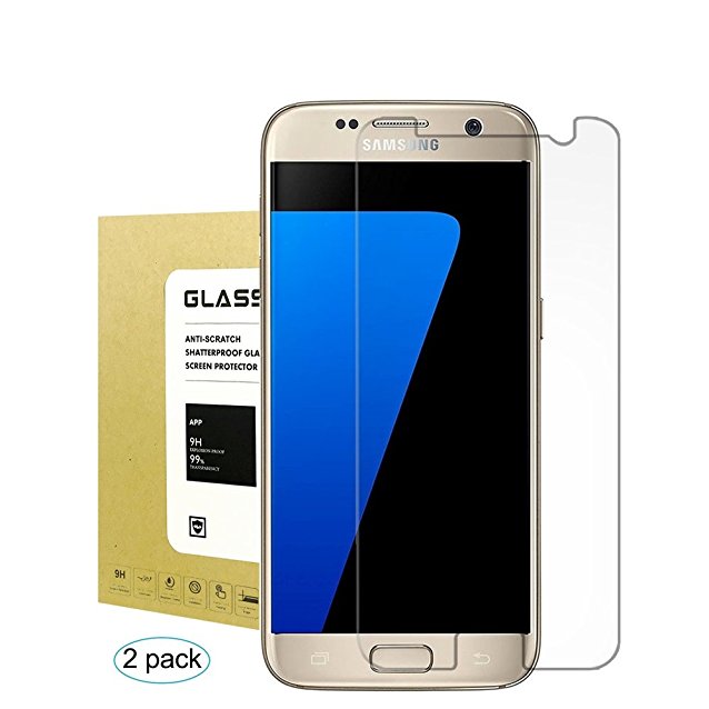 For Samsung Galaxy S7 Tempered Glass Screen Protector, Taball [2Pack] 9H Hardness [Anti-Scratch] [Bubble Free] HD Premium Screen Protector For Samsung Galaxy S7
