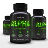 Best Testosterone Booster - All Natural Male Enhancement Supplement to Increase Size Energy Strength and Libido - Alpha by Neovicta - Organic Pills - A Safe Professional Strength Anabolic Complex - Delivers Anti-Estrogens and Aids Liver and Kidney Function - 30 Day Supply - Money Back Guarantee
