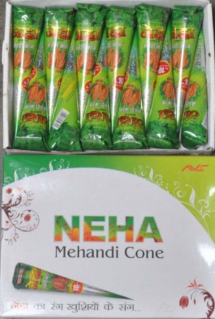 Buy 12 Neha Mehandi cone Henna Cone Nd Free 5 Surprise Indian Bindi