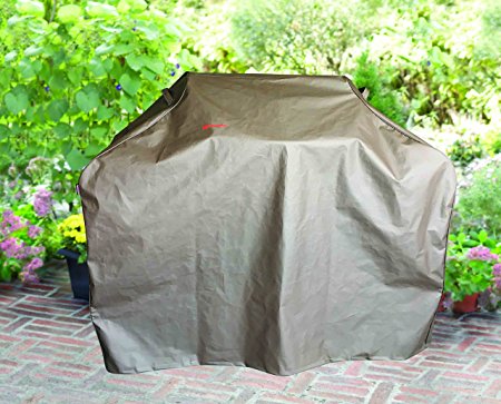 BBQ Coverpro - Waterproof BBQ Grill Cover (62x22x46") Brown For Weber, Holland, Jenn Air, Brinkmann and Char Broil & More.