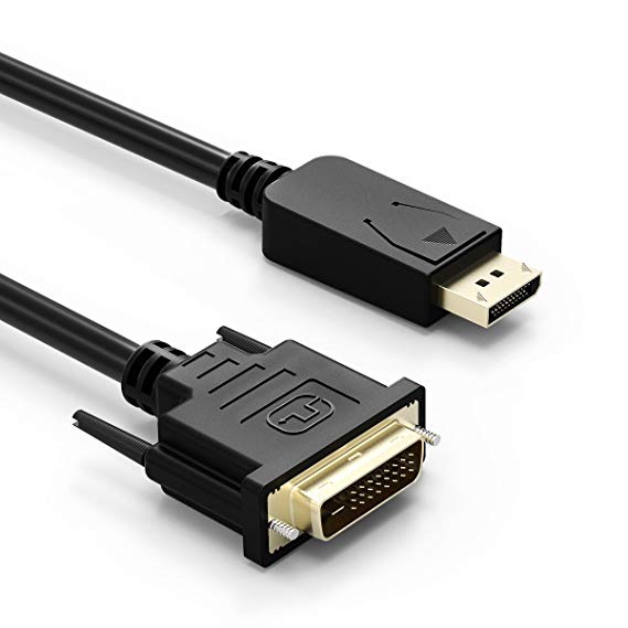 Yantop DisplayPort to DVI Cable, 6Feet Gold Plated DP to DVI, Support 1080P Full HD Video