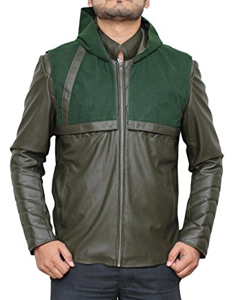 Arrow Hoodie Leather Costume Jackets - Available in 4 Designs