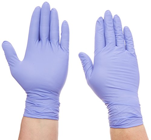 Microflex SEC-375-L-Box Supreno EC Exam Gloves, Nitrile Extended Cuff, PF, Latex-Free, Textured Fingers, Blue, Large (Pack of 50)