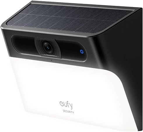 eufy Security Solar Wall Light Cam S120, Solar Security Camera, Wireless Outdoor Camera, 2K Camera, Forever Power, Motion Activated Light, AI Detection, IP65 Waterproof, Spotlight, No Monthly Fee