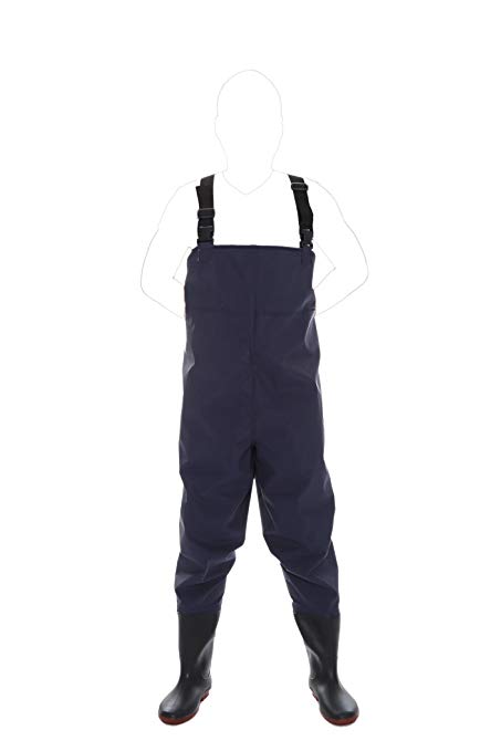 CaoBin Fishing Chest Waders with Boots Wading Pants with Shoes to Chest Waders Waist Waterproof Hip Waders 9-13