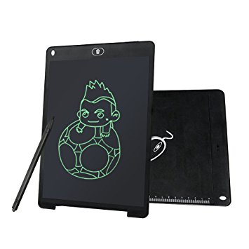 LCD Writing Tablet Digital 12 Inch Electronic Art Drawing Graphics Board Doodle Scribble Pad Durable Portable Mini Blackboard with Screen Lock Stylus for Kids, Adults Office (12Inch)