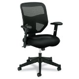 basyx by HON HVL531 Mesh Back Work Chair for Office or Computer Desk Black