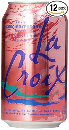 LaCroix Sparkling Water, Cran-Raspberry (Pack of 12)