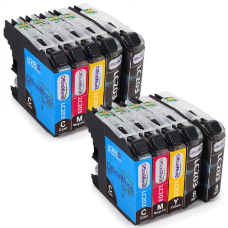 Office World 10 Pack Brother LC203XL Ink Cartridges,Compatible With Brother MFC-J4320DW MFC-J4420DW MFC-J4620DW MFC-J5520DW MFC-J5620DW MFC-J5720DW MFC-J885DW printer
