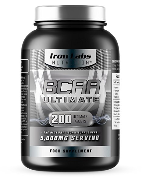 BCAA Ultimate | 5,000mg BCAAs Serving | The Ultimate BCAA Supplement | 40 Servings (200 BCAA Tablets)